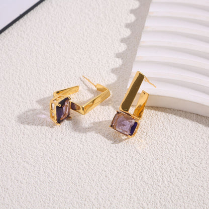 Stylish And Minimalist Alloy Earrings For Women