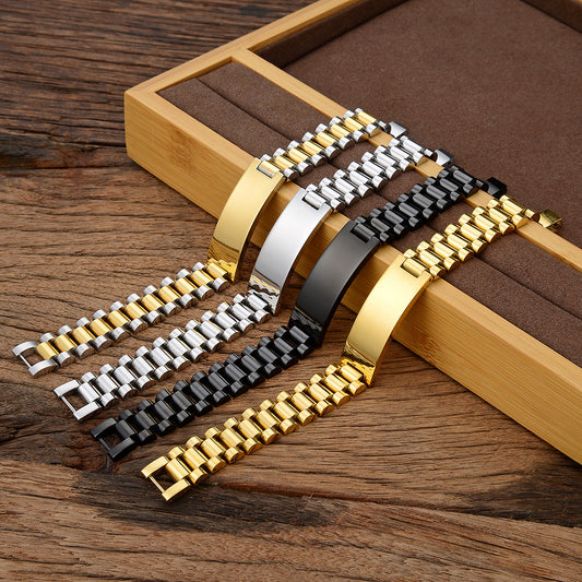 A Sleek Fashion Forward Alloy Bracelet