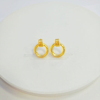 Stylish And Minimalist Alloy Stud Earrings For Women