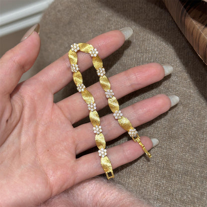 Drawn Lower Satin Ribbon Bracelet Jewelry