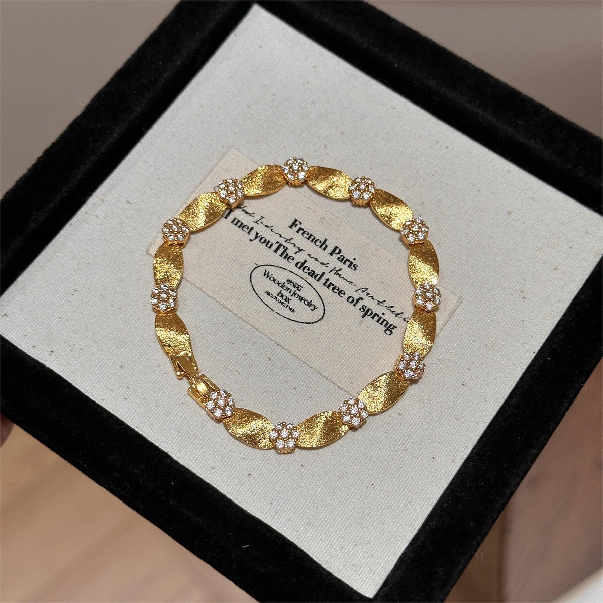 Drawn Lower Satin Ribbon Bracelet Jewelry