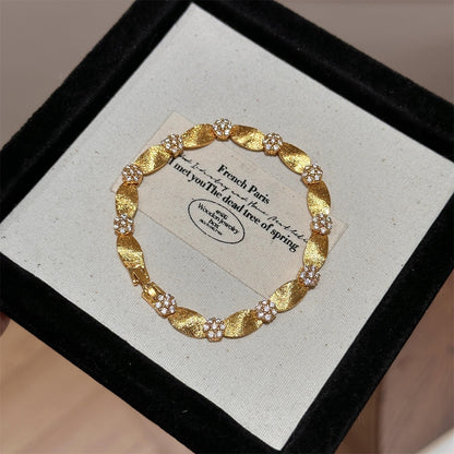 Drawn Lower Satin Ribbon Bracelet Jewelry