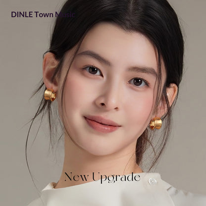 Simple Retro Design Womens Alloy Hoop Earrings