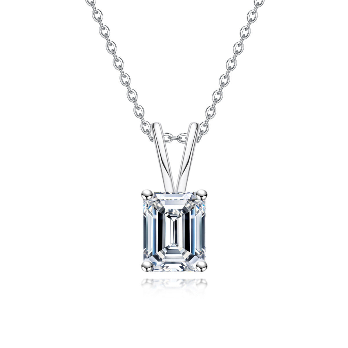 Moissanite 925 Sterling Silver Pendantlight Luxury Fashion-forward Necklace Accessory