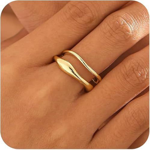 Elegant And Minimalist Plain Band Ring Set