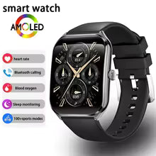 New Ultra Thin Smart Watch men 1.96" AMOLED 360*360 HD Pixel Display Always Show Time Call Reminder Smartwatch Ladies For huawei