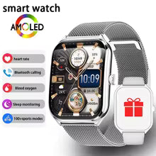 New Ultra Thin Smart Watch men 1.96" AMOLED 360*360 HD Pixel Display Always Show Time Call Reminder Smartwatch Ladies For huawei