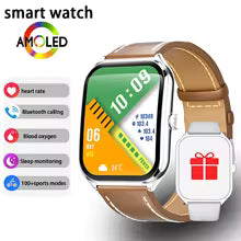 New Ultra Thin Smart Watch men 1.96" AMOLED 360*360 HD Pixel Display Always Show Time Call Reminder Smartwatch Ladies For huawei