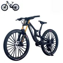 1:6 Scale Alloy Mountain Bike Model Realistic Gear Toy with Front & Rear Shock Absorbers Christmas Gifts for Bicycle Enthusiasts