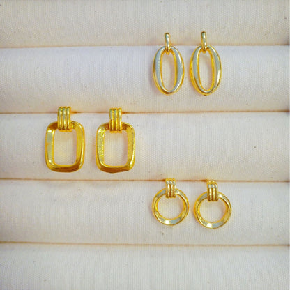 Stylish And Minimalist Alloy Stud Earrings For Women