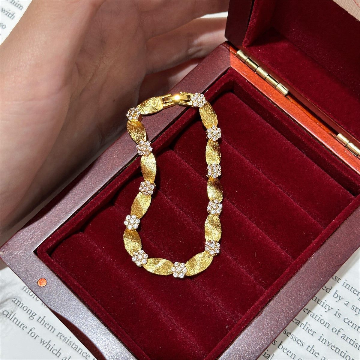 Drawn Lower Satin Ribbon Bracelet Jewelry