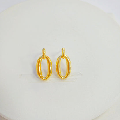 Stylish And Minimalist Alloy Stud Earrings For Women
