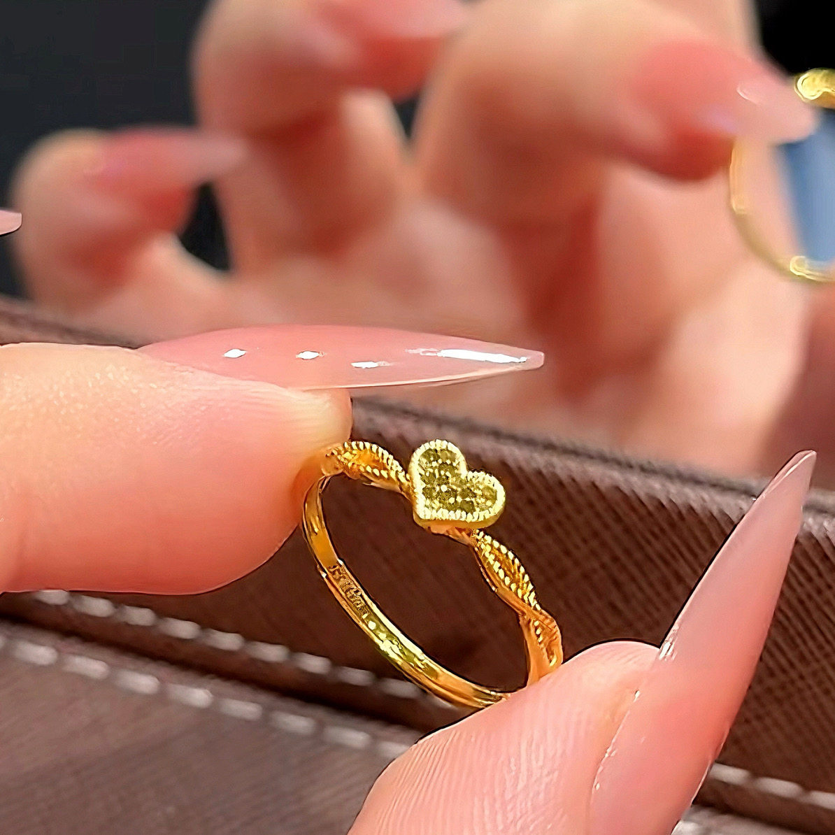 Sui Bing One Hearted Love Ring For Women Adjustable Opening