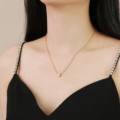 Stainless Steel 26-letter Heart Necklace