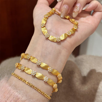 Drawn Lower Satin Ribbon Bracelet Jewelry