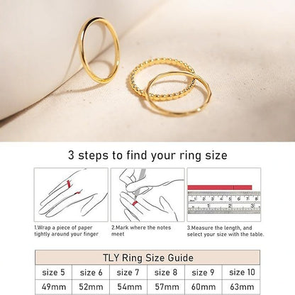 Elegant And Minimalist Plain Band Ring Set