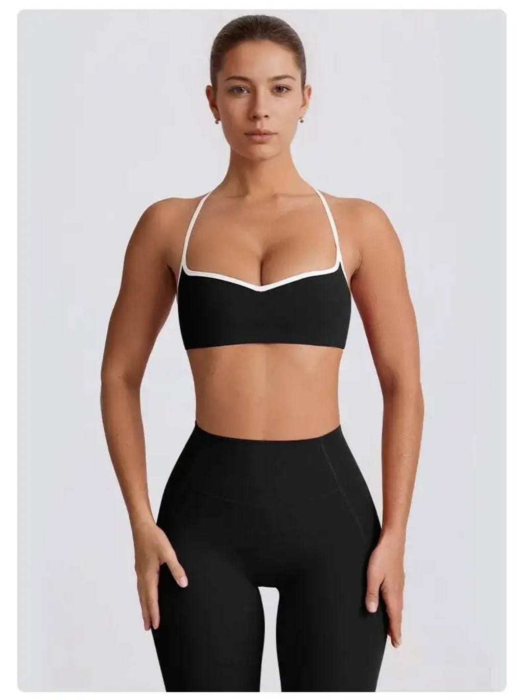 2025 New Women's Yoga Set-High Waist Butt-Lifting Slim Workout Outfit,Backless Sports Bra&Compression Leggings For Yoga, Gym 2 sold