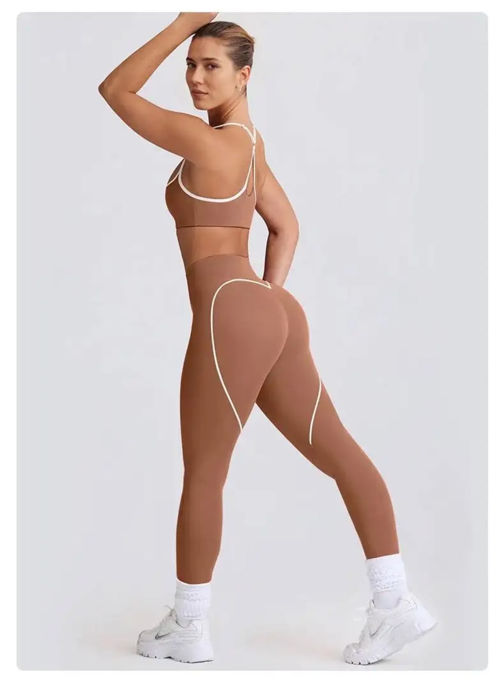 2025 New Women's Yoga Set-High Waist Butt-Lifting Slim Workout Outfit,Backless Sports Bra&Compression Leggings For Yoga, Gym 2 sold