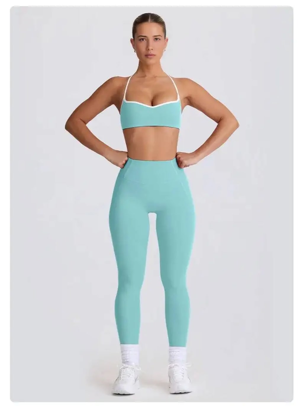 2025 New Women's Yoga Set-High Waist Butt-Lifting Slim Workout Outfit,Backless Sports Bra&Compression Leggings For Yoga, Gym 2 sold